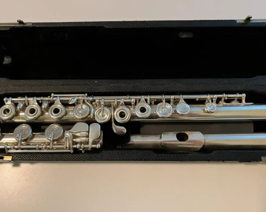 Anti-tarnish strips under the flute