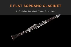 a black background view of a E Flat Soprano Clarinet model