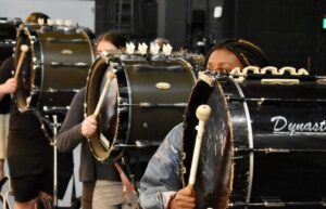 Marching Bass Drum Practice