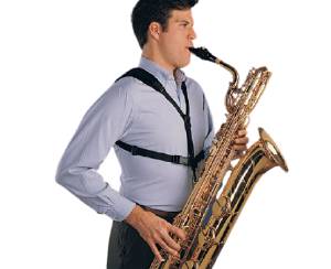 Neotech soft harness in use by a sax player