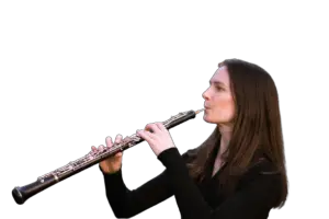 Oboe being played by a professional