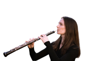 Oboe being played by a professional