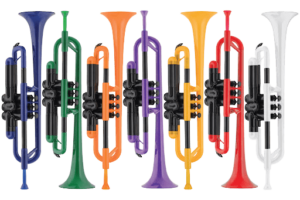 Plastic Trumpets in different colors