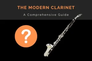 A Modern Clarinet and an orange question mark
