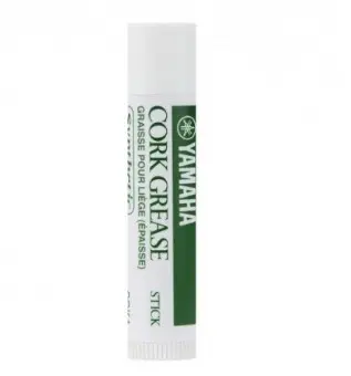 A Yamaha Cork Grease Stick, Green and White Label