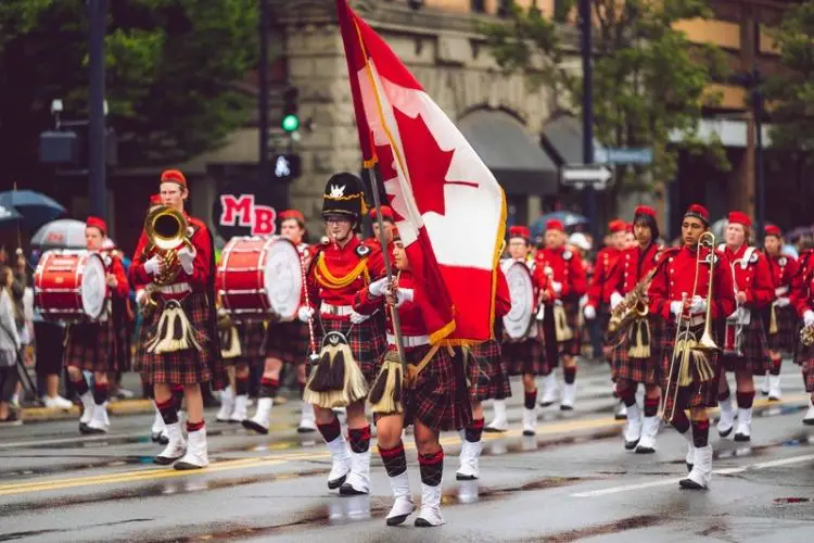a Canadian Marching Band