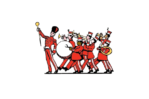 a marching band cartoon