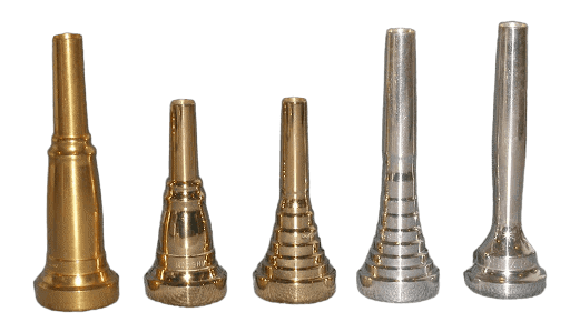 different mouthpieces side by side